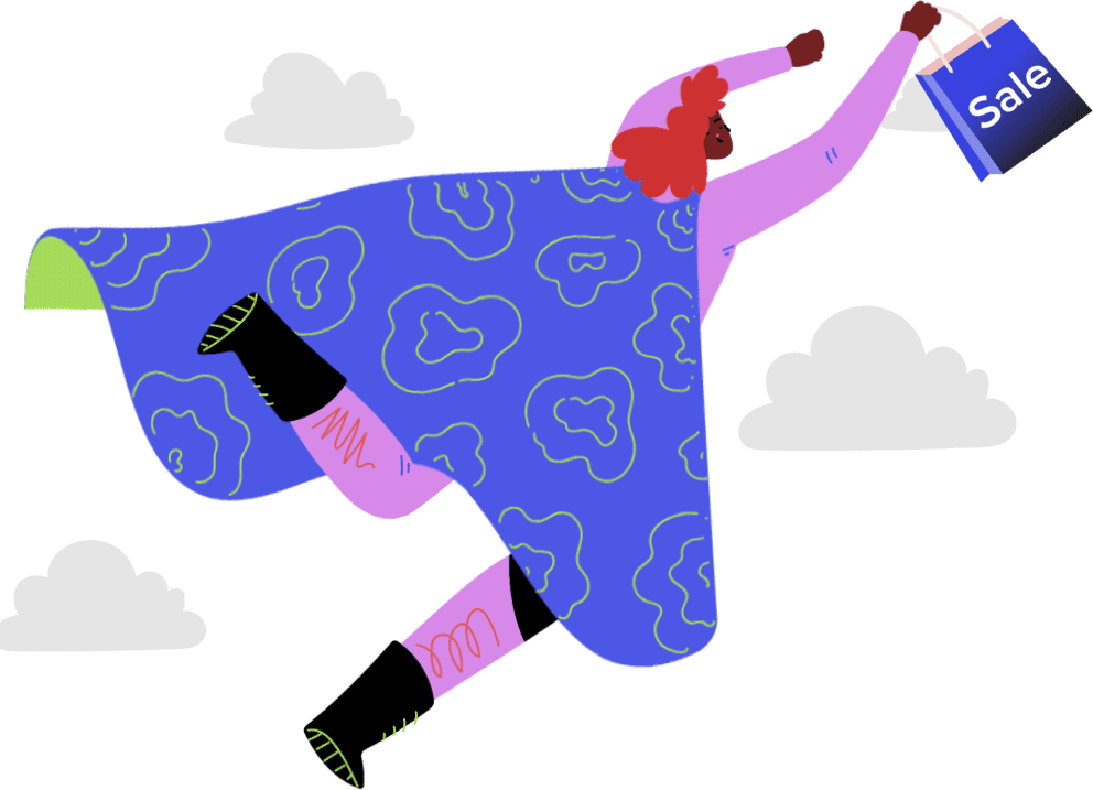 Flying White animated motion graphic